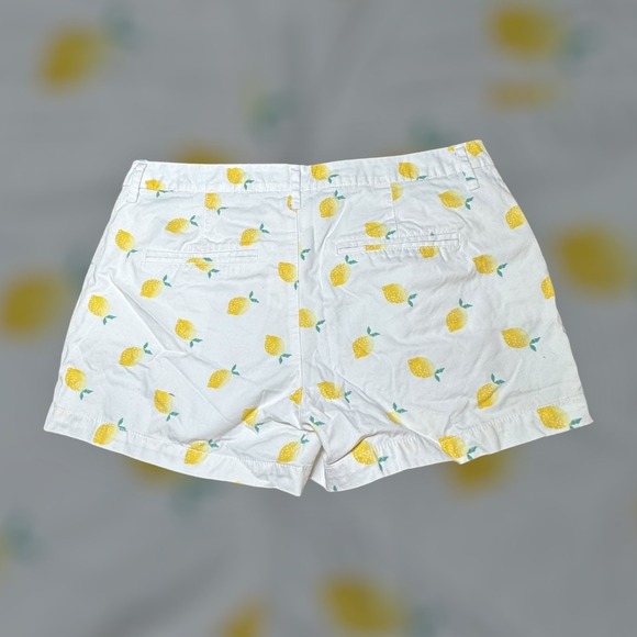 Old Navy Womens Lemon Print Casual Everyday Shorts - Size 8 Summer - Picture 6 of 7